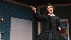 stage actress performing live